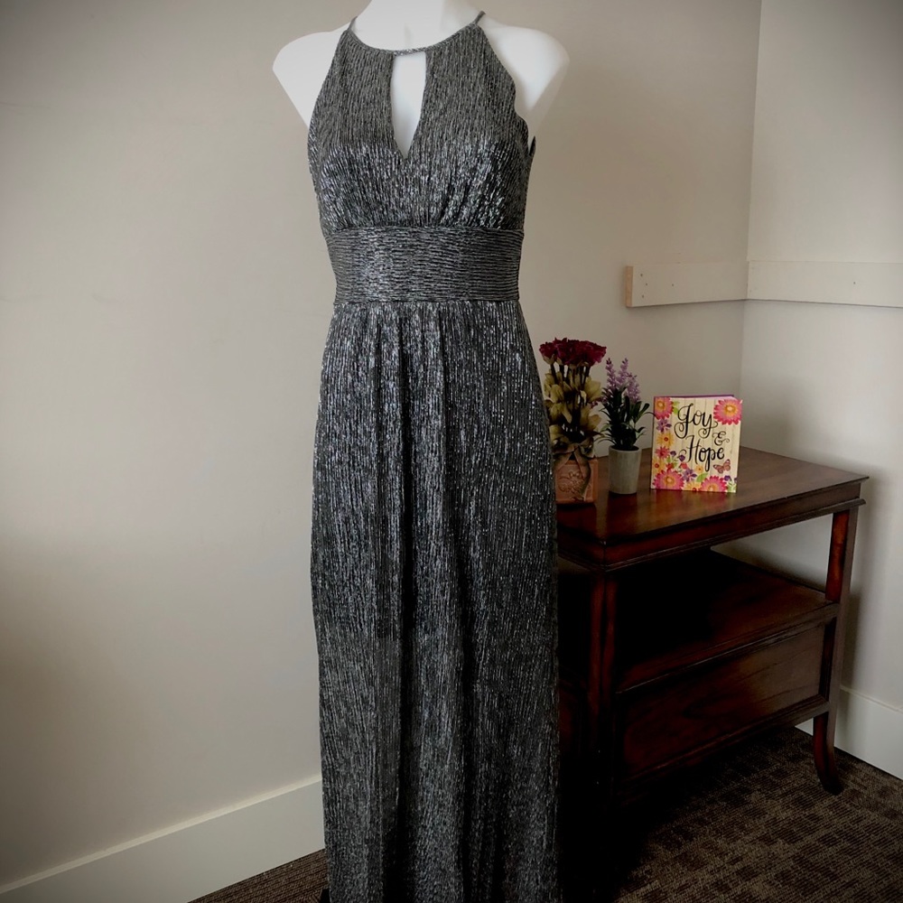 ENFOCUS STUDIO GRAY SPARKLE DRESS (NWOT)